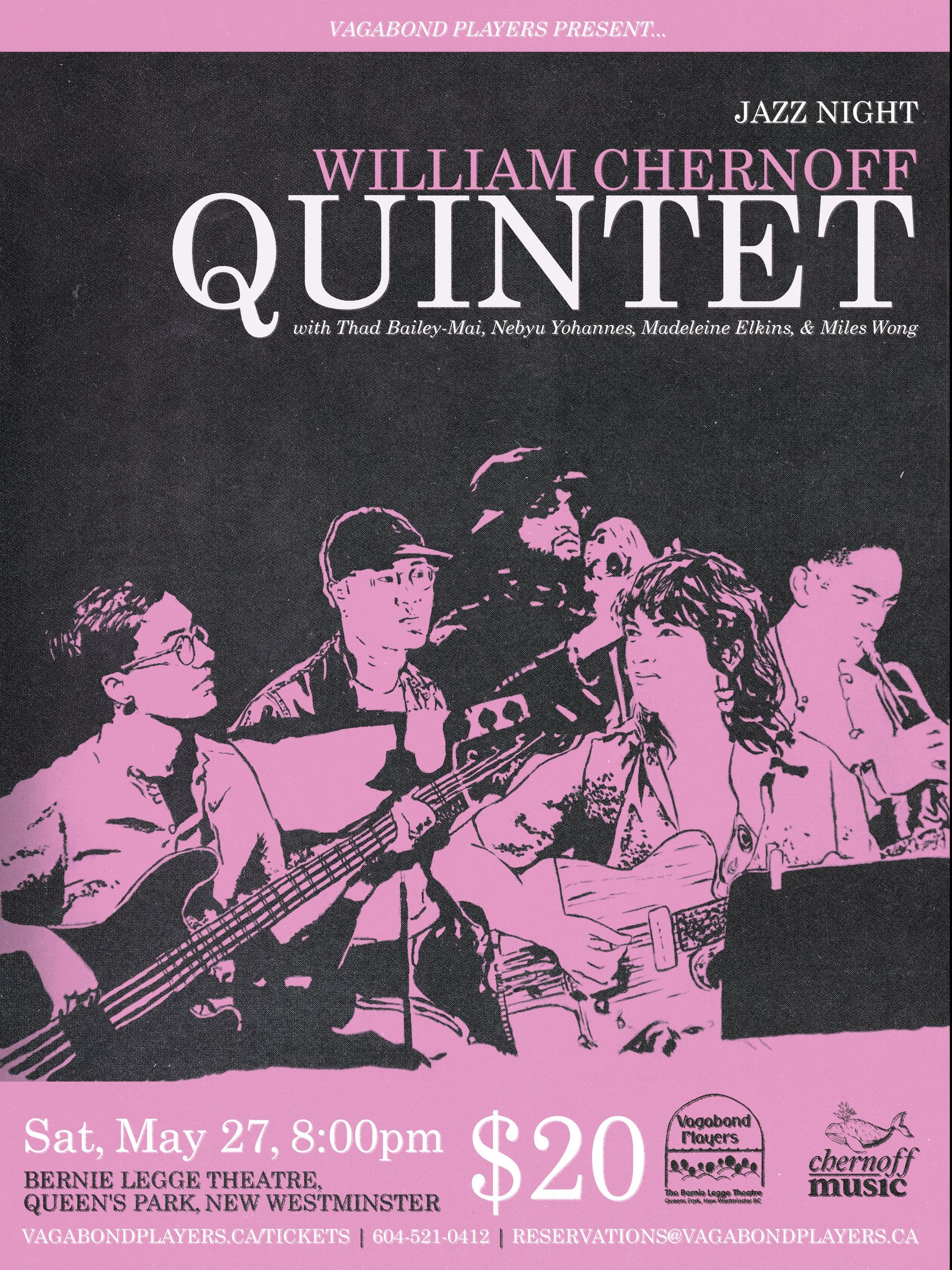 Quintet: debut at Bernie Legge Theatre, New Westminster